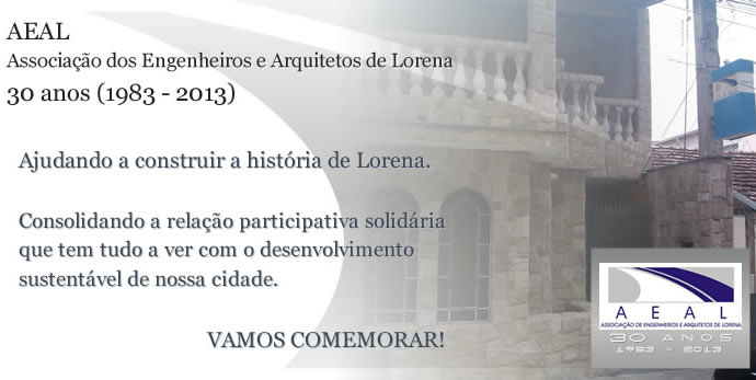 AEAL comemora 30 anos em 2013